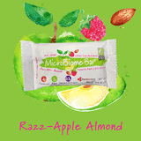 MicroBiome Bar® – Razz-Apple Almond - Box of 12 Bars – Discounts Available