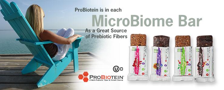 MicroBiome Bars - 4 Flavors - 40g Each