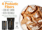 ProBiotein has 4 Prebiotic Fibers, Zero net Carbs, Keto Friendly. Adds Great Taste and Nutrition to Bread + Pizza Doughs, non GMO, Kosher